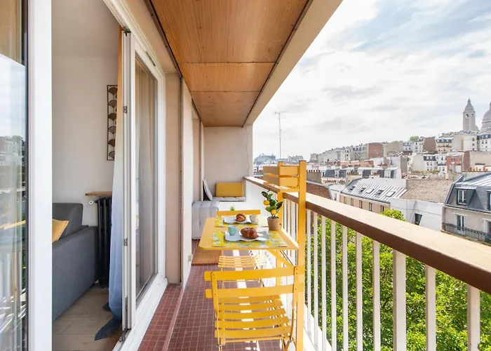 アパート Spacious Montmartre - Sacre-coeur View & Balcony *